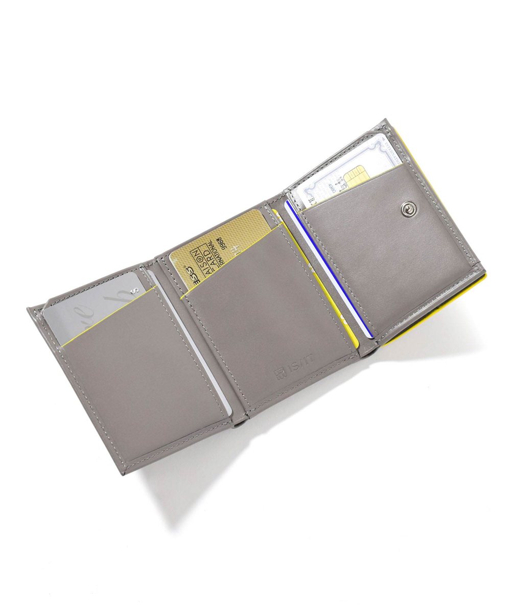 イズイット ワンハンド 三つ折り財布 カード段6