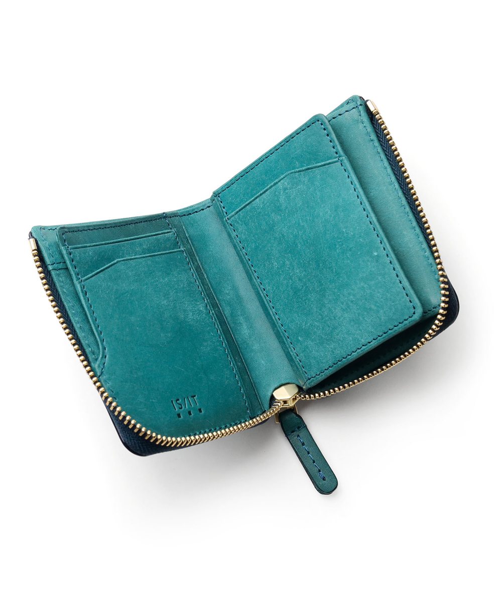 イズイット トスカーナ L字ファスナー 二つ折り財布 カード段5