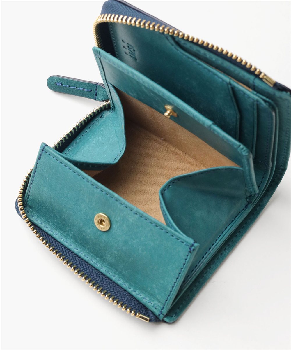 イズイット トスカーナ L字ファスナー 二つ折り財布 カード段5