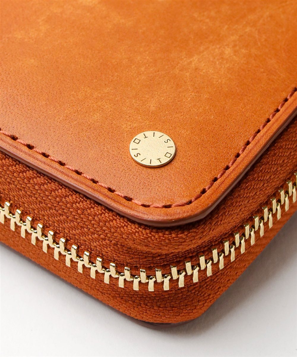 イズイット トスカーナ L字ファスナー 二つ折り財布 カード段5