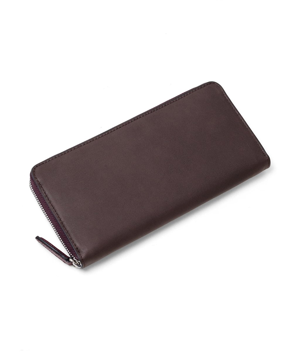 イズイット ラム ラムスキン ラウンドファスナー長財布 カード段12