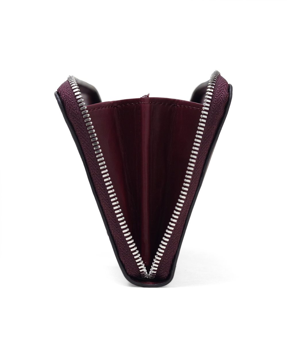 イズイット ラム ラムスキン ラウンドファスナー長財布 カード段12