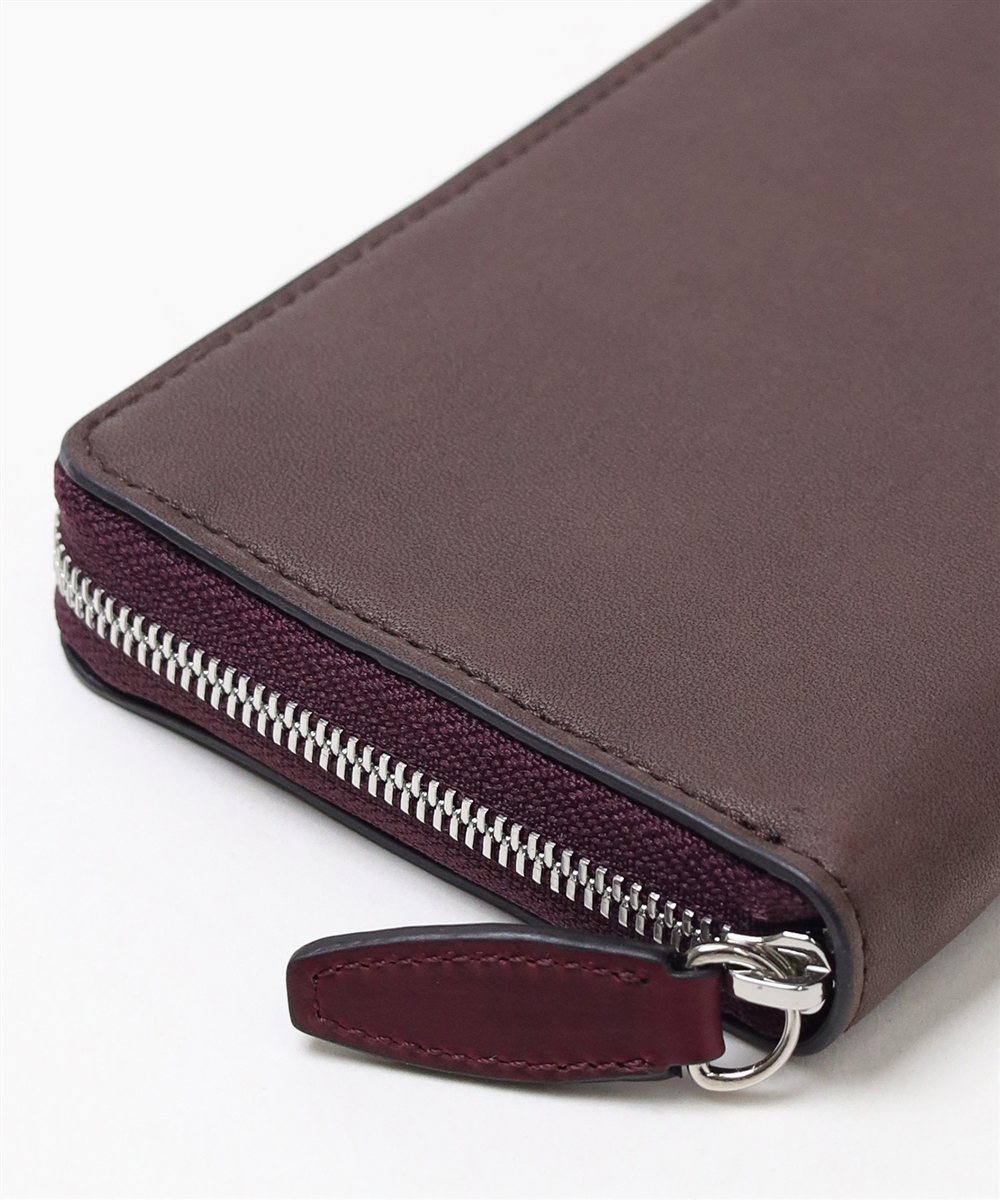 イズイット ラム ラムスキン ラウンドファスナー長財布 カード段12