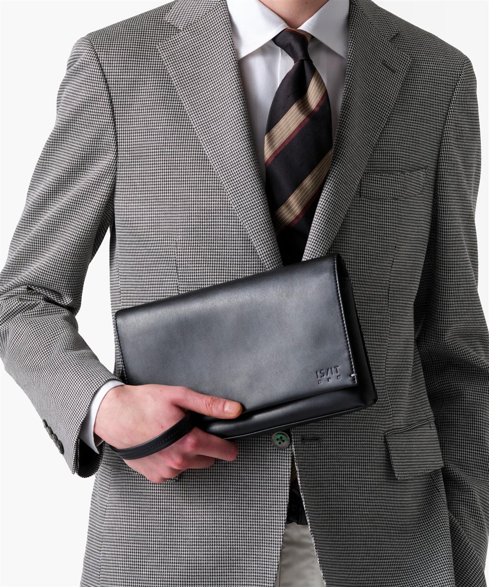 イズイット ハンソン クラッチ兼ショルダーバッグ