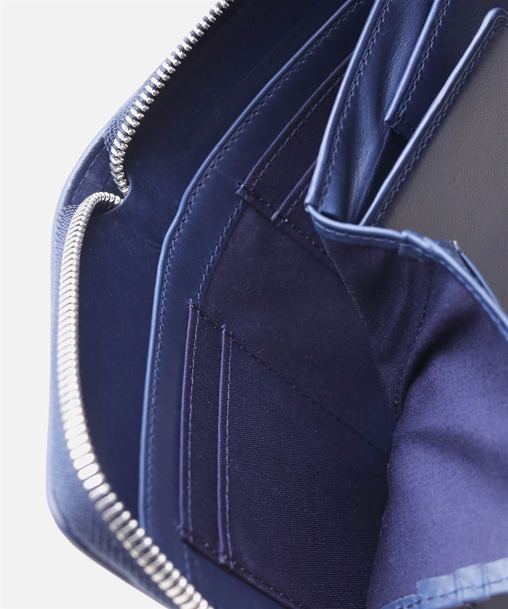 イズイット ガルーシャ ラウンドファスナー セミ長財布 カード段9