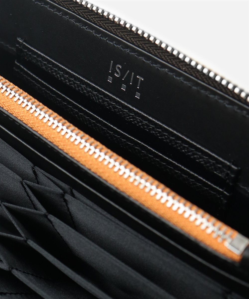 イズイット ピール ラウンドファスナー長財布 カード段16