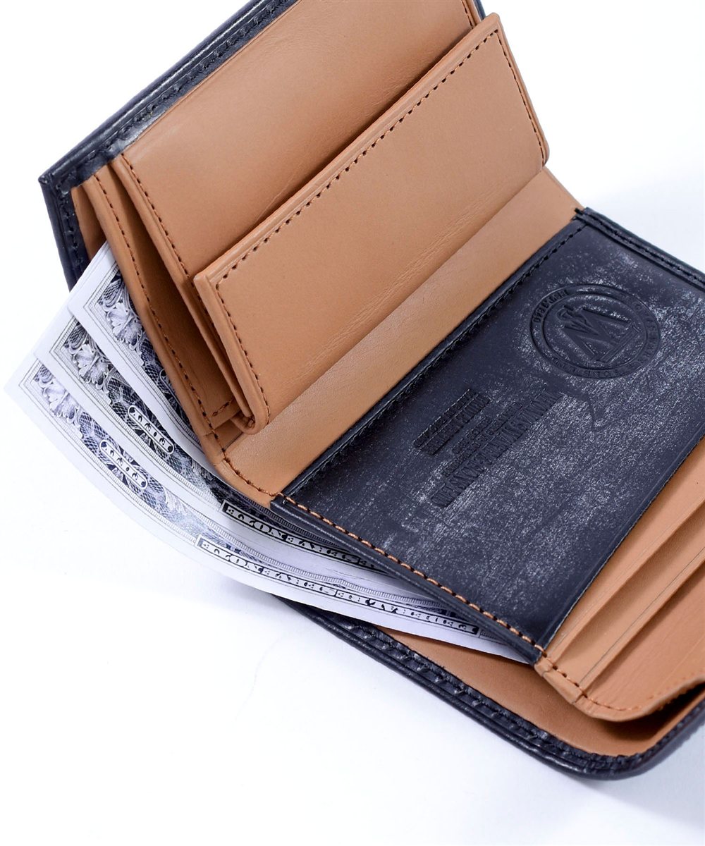 イズイット ウィンザー ブライドルレザー 三つ折り財布 カード段3