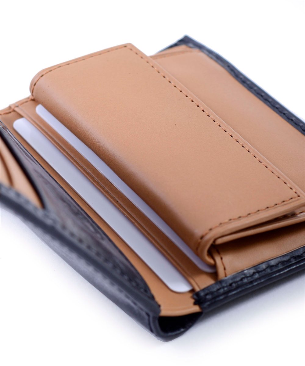 イズイット ウィンザー ブライドルレザー 三つ折り財布 カード段3