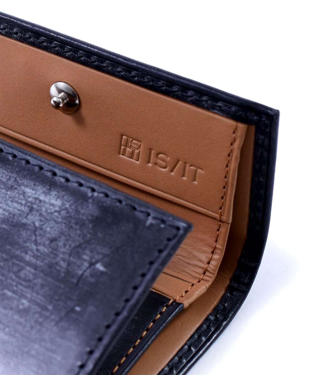 イズイット ウィンザー ブライドルレザー 三つ折り財布 カード段3