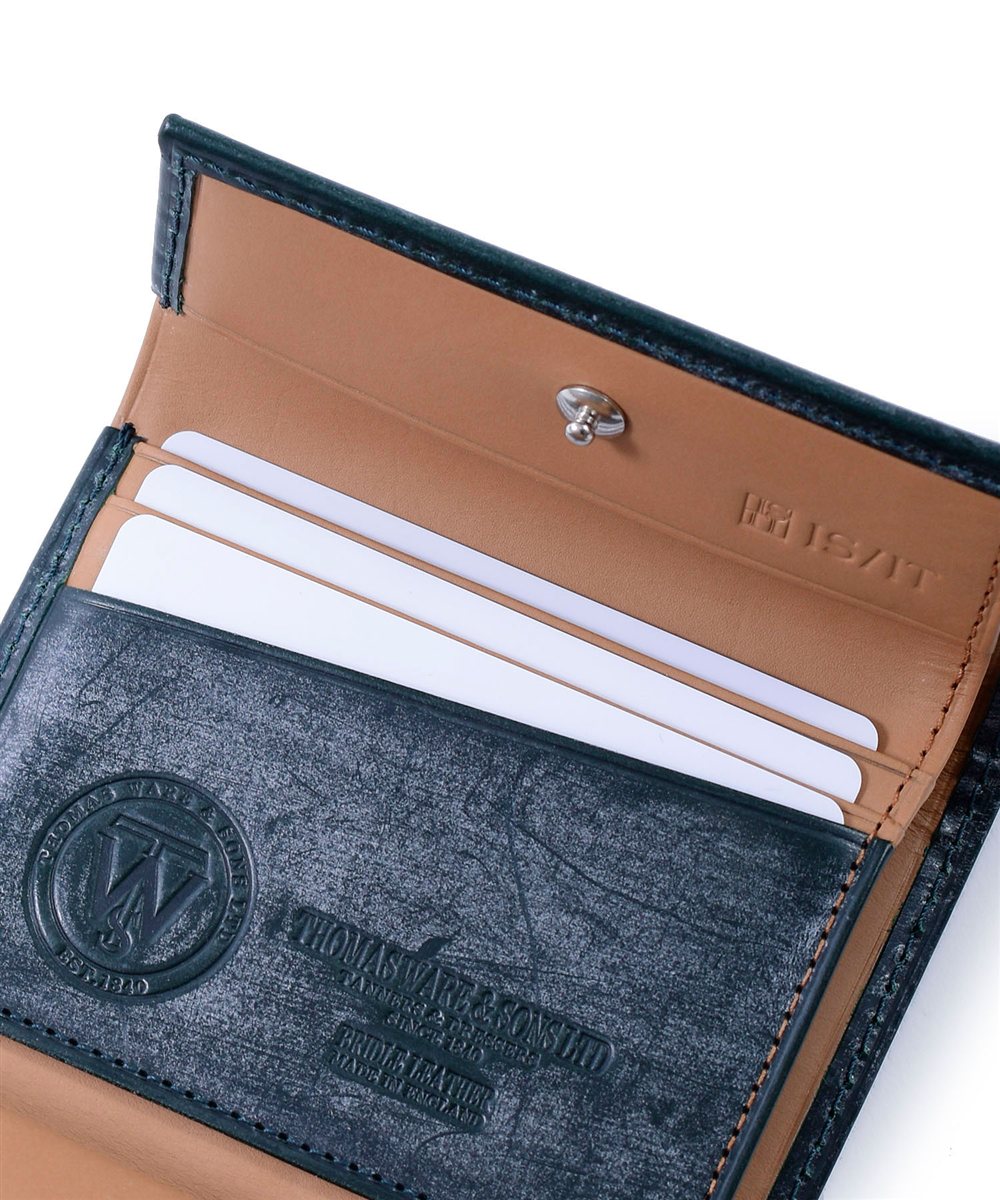 イズイット ウィンザー ブライドルレザー 三つ折り財布 カード段3