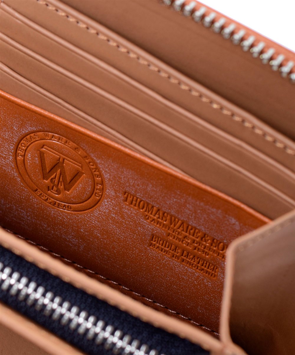 イズイット ウィンザー ブライドルレザー ラウンドファスナー長財布 カード段14