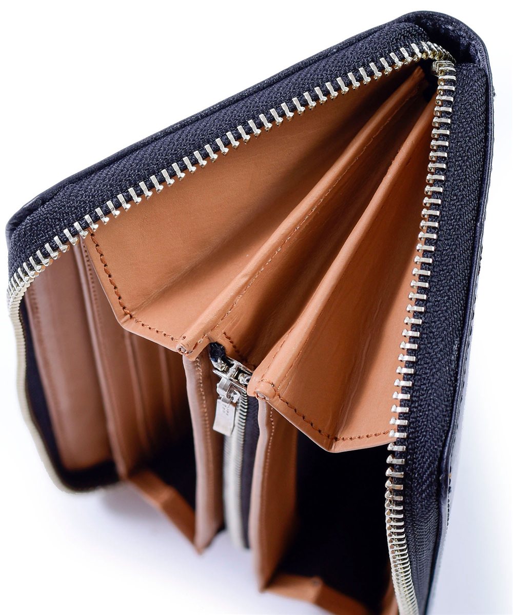 イズイット ウィンザー ブライドルレザー ラウンドファスナー長財布 カード段14