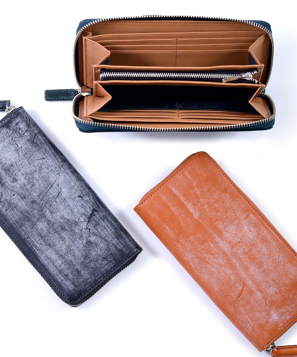 イズイット ウィンザー ブライドルレザー ラウンドファスナー長財布 カード段14