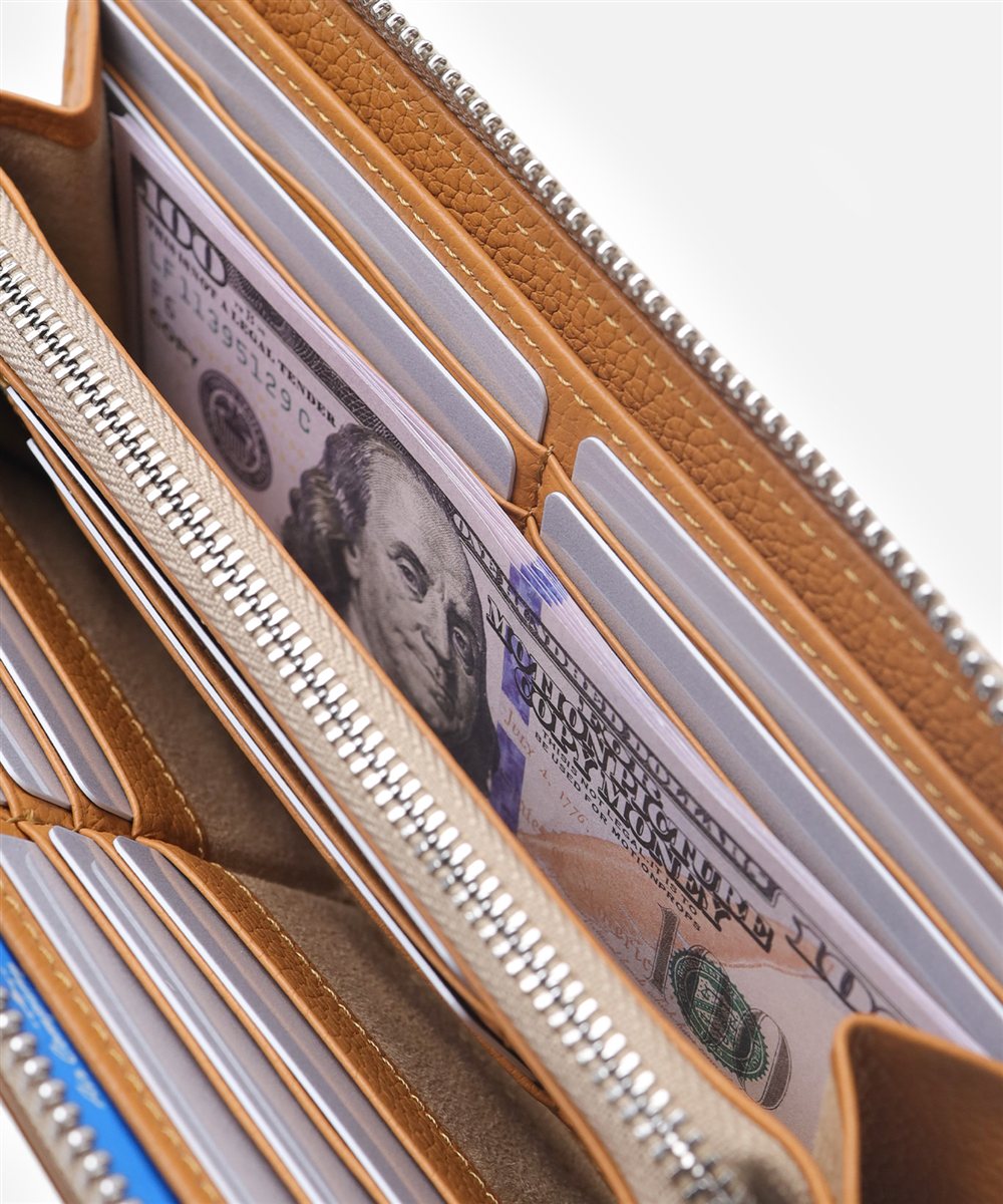 イズイット タンド L字ファスナー長財布 カード段14