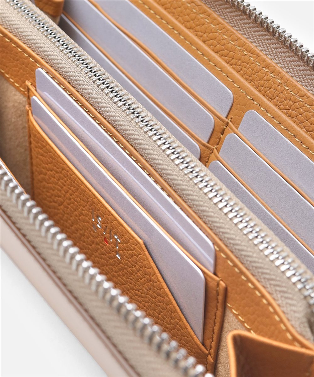 イズイット タンド L字ファスナー長財布 カード段14