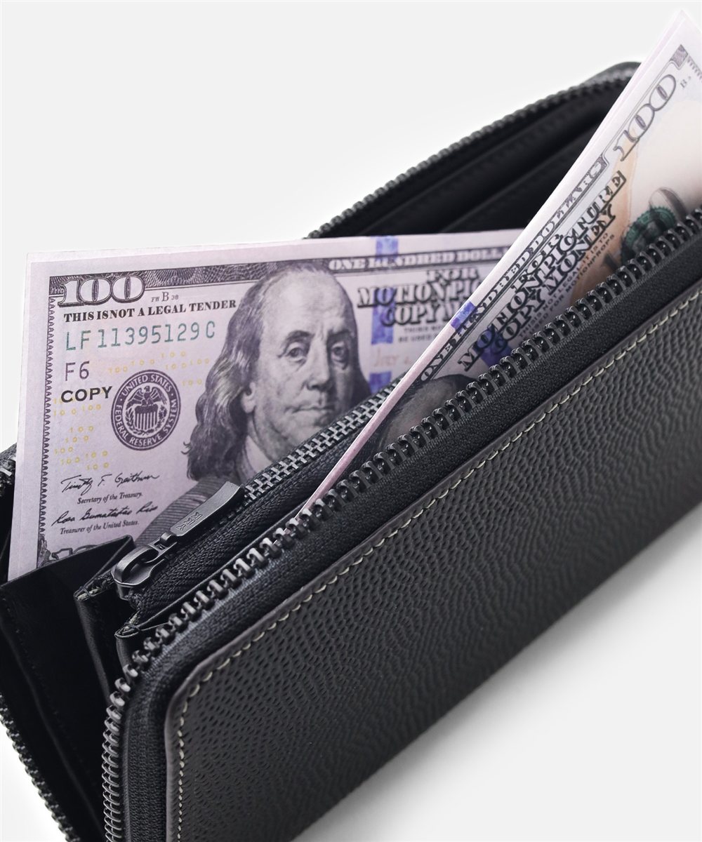 イズイット ダンク ラウンドファスナー長財布 カード段13