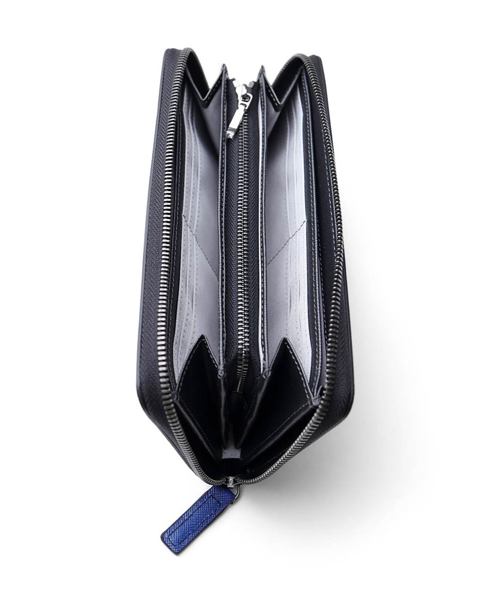 イズイット シャドー ラウンドファスナー長財布 カード段12