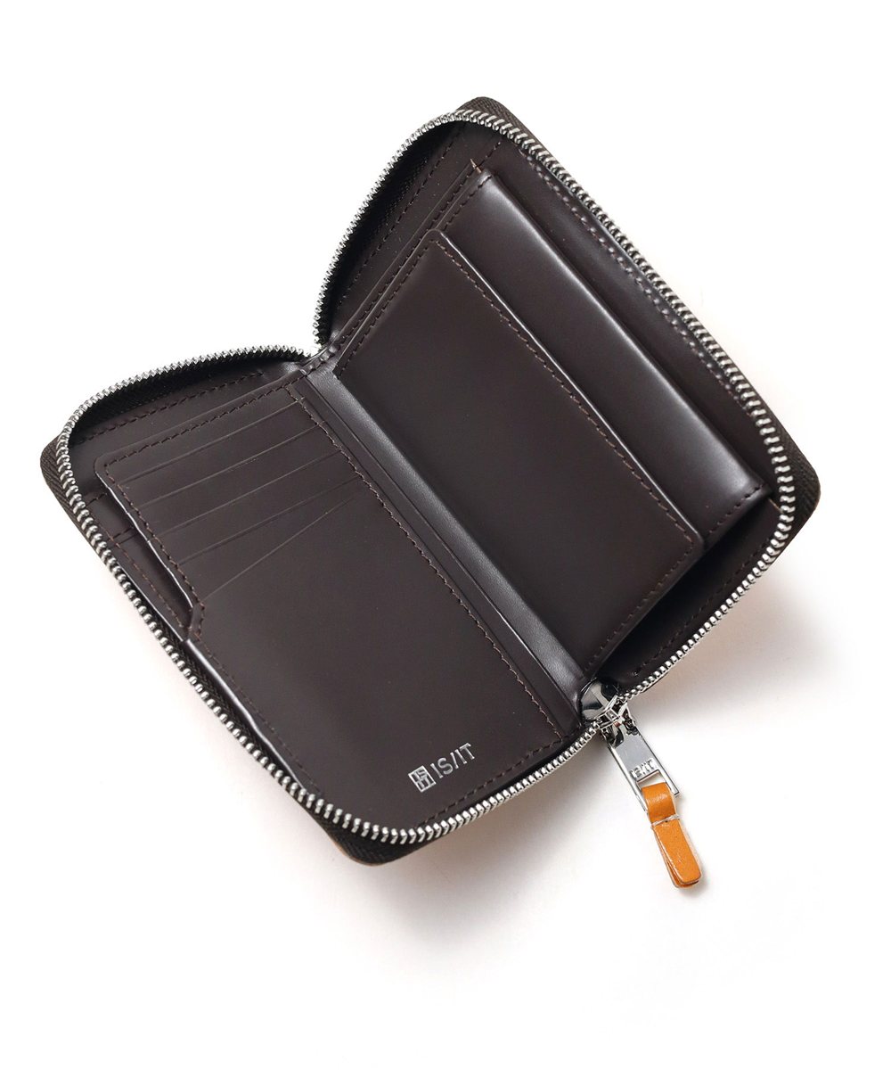 イズイット ルチード ラウンドファスナー セミ長財布 カード段9