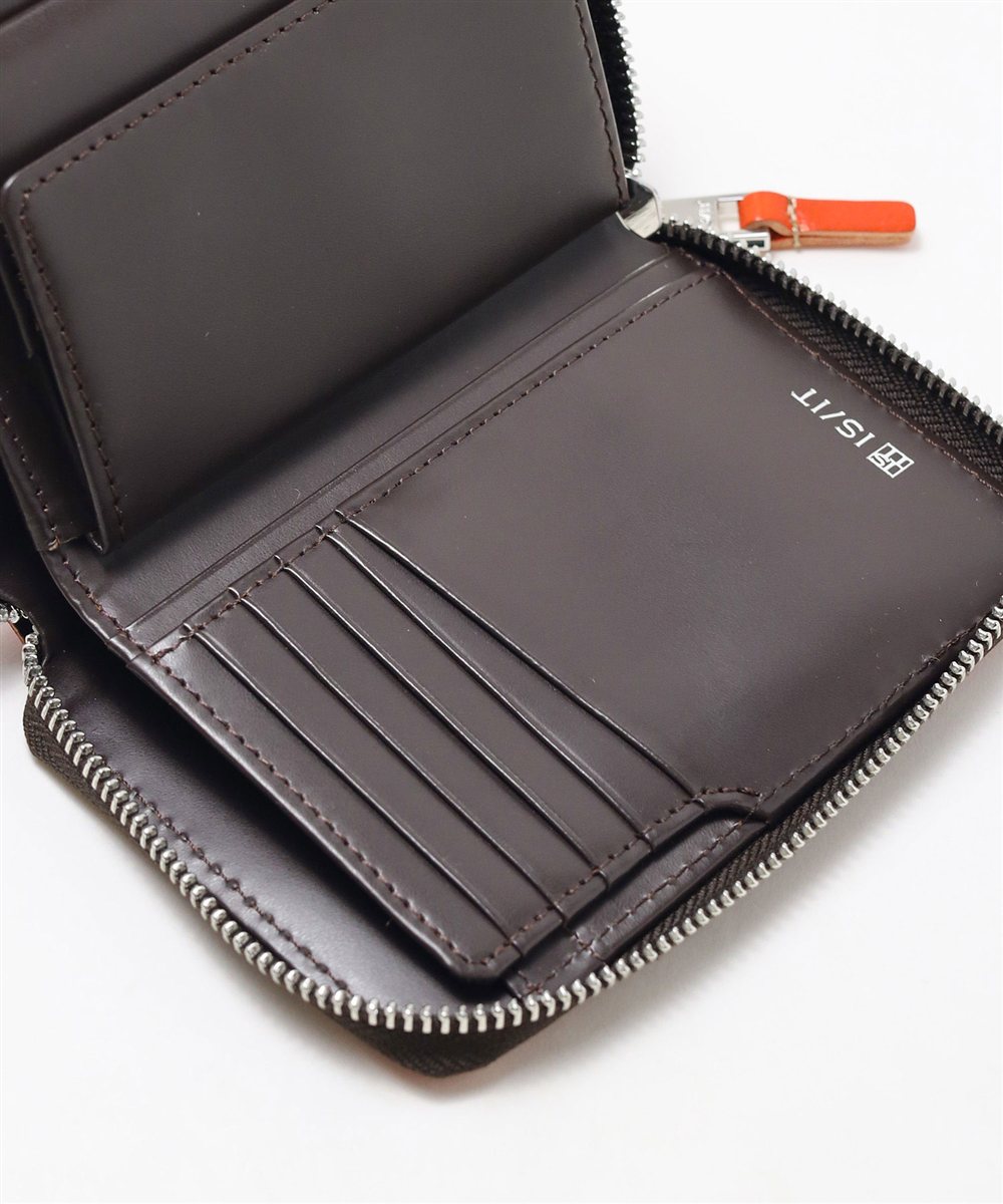 イズイット ルチード ラウンドファスナー セミ長財布 カード段9