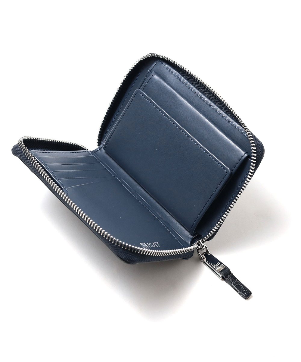 イズイット ルチード ラウンドファスナー セミ長財布 カード段9