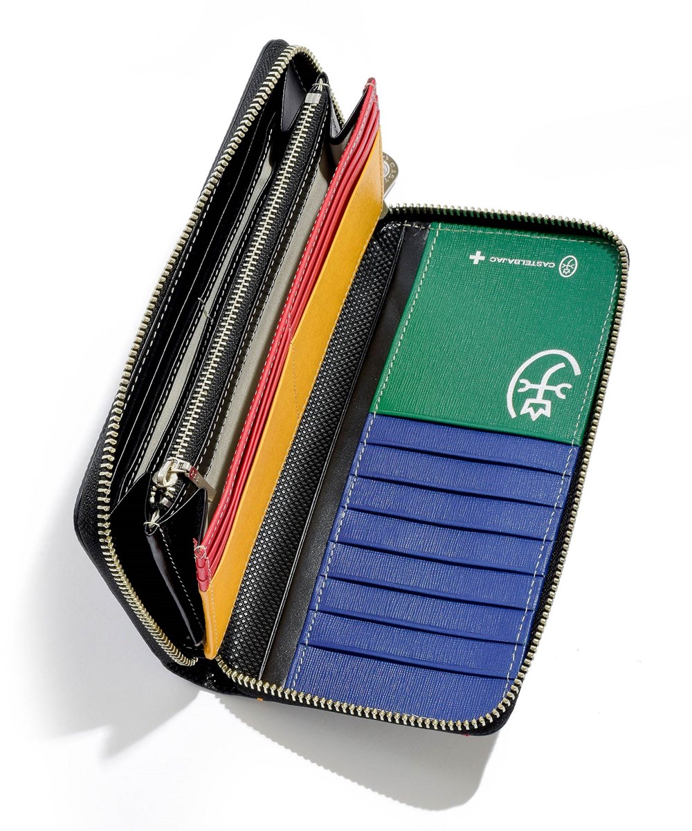 カステルバジャック トルク ラウンドファスナー長財布 カード段18