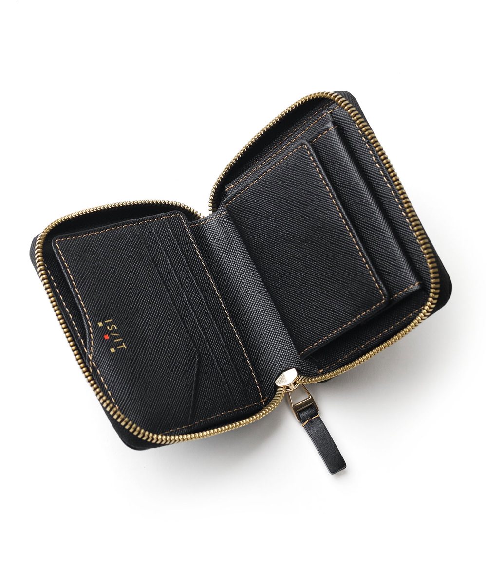 イズイット モノクロ 二つ折り財布 カード段5