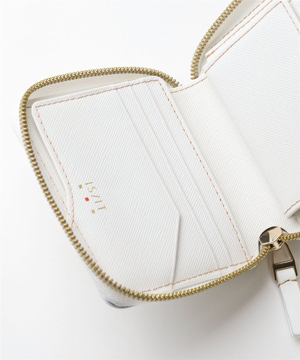 イズイット モノクロ 二つ折り財布 カード段5