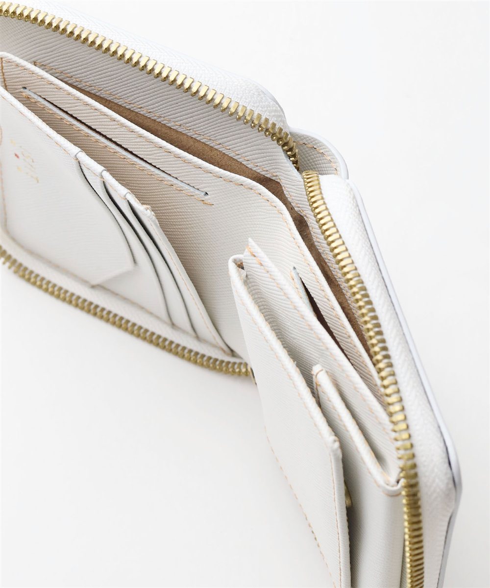 イズイット モノクロ 二つ折り財布 カード段5