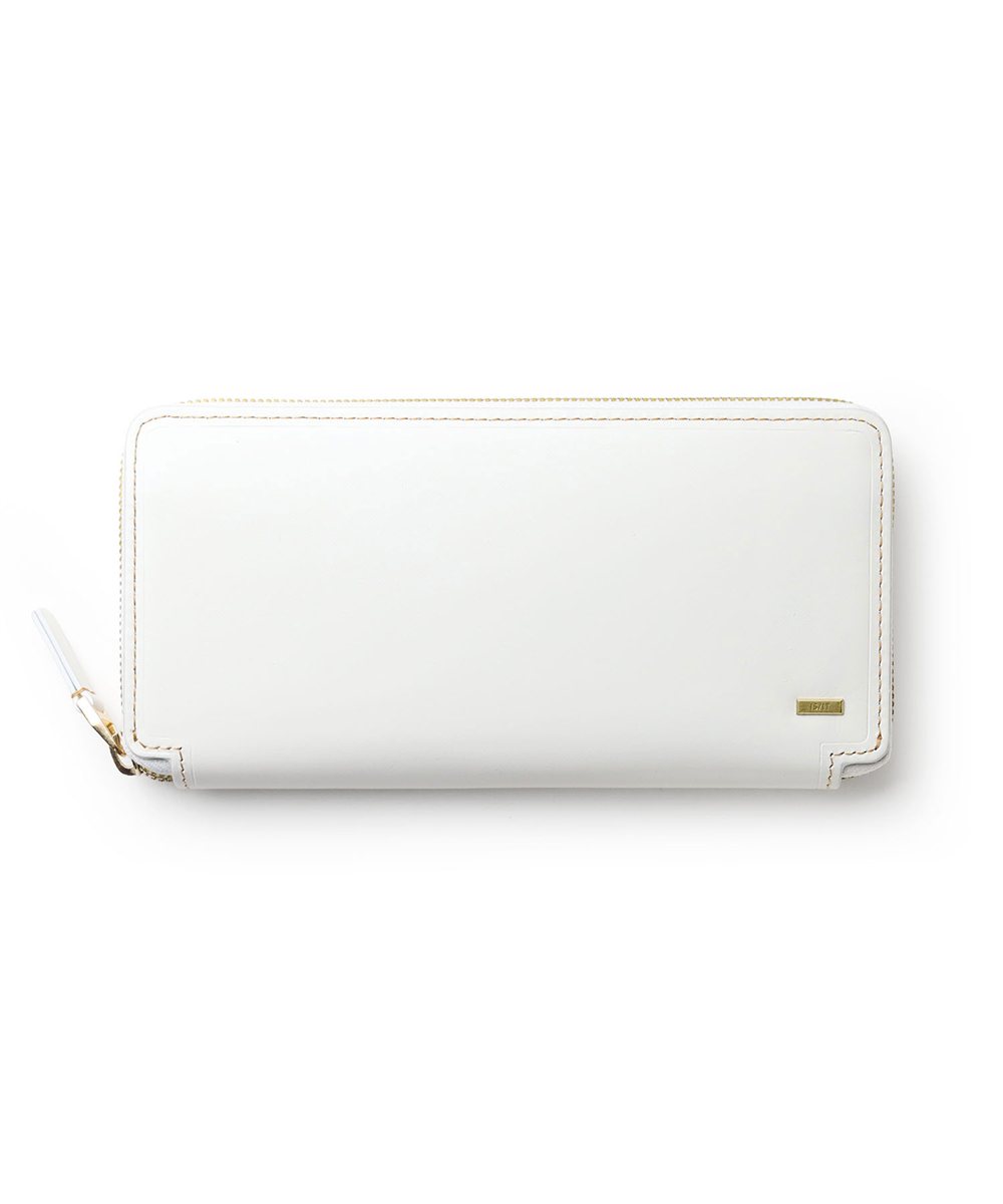 イズイット モノクロ ラウンドファスナー長財布 カード段14