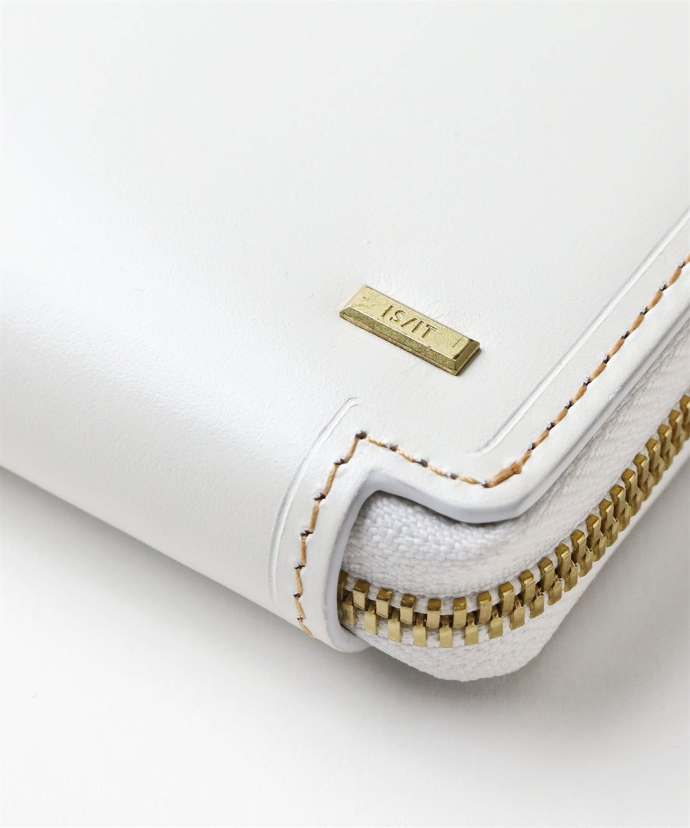 イズイット モノクロ ラウンドファスナー長財布 カード段14