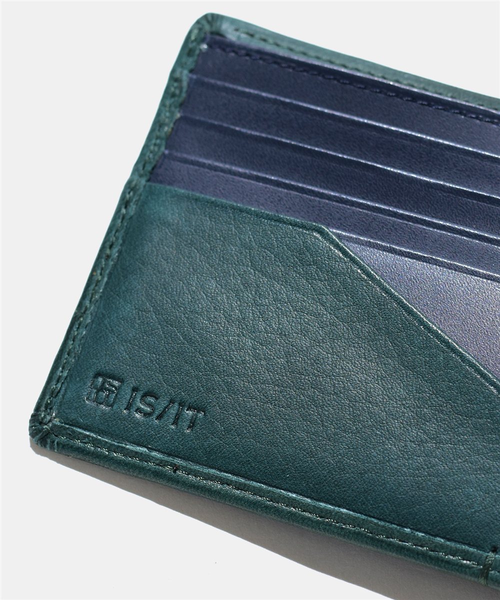 イズイット シルキー 二つ折り財布 カード段5