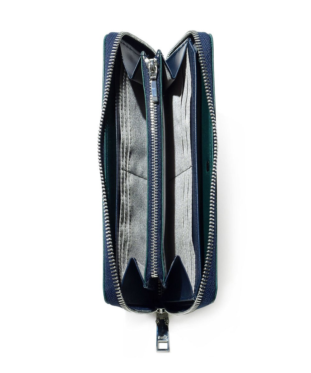 イズイット シルキー ラウンドファスナー長財布 カード段12