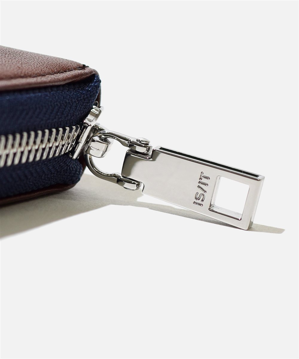 イズイット シルキー ラウンドファスナー長財布 カード段12