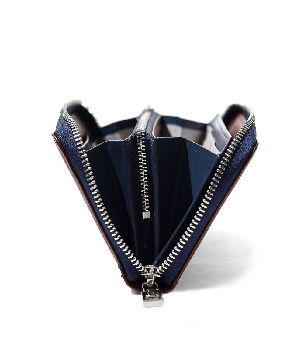 イズイット シルキー ラウンドファスナー長財布 カード段12