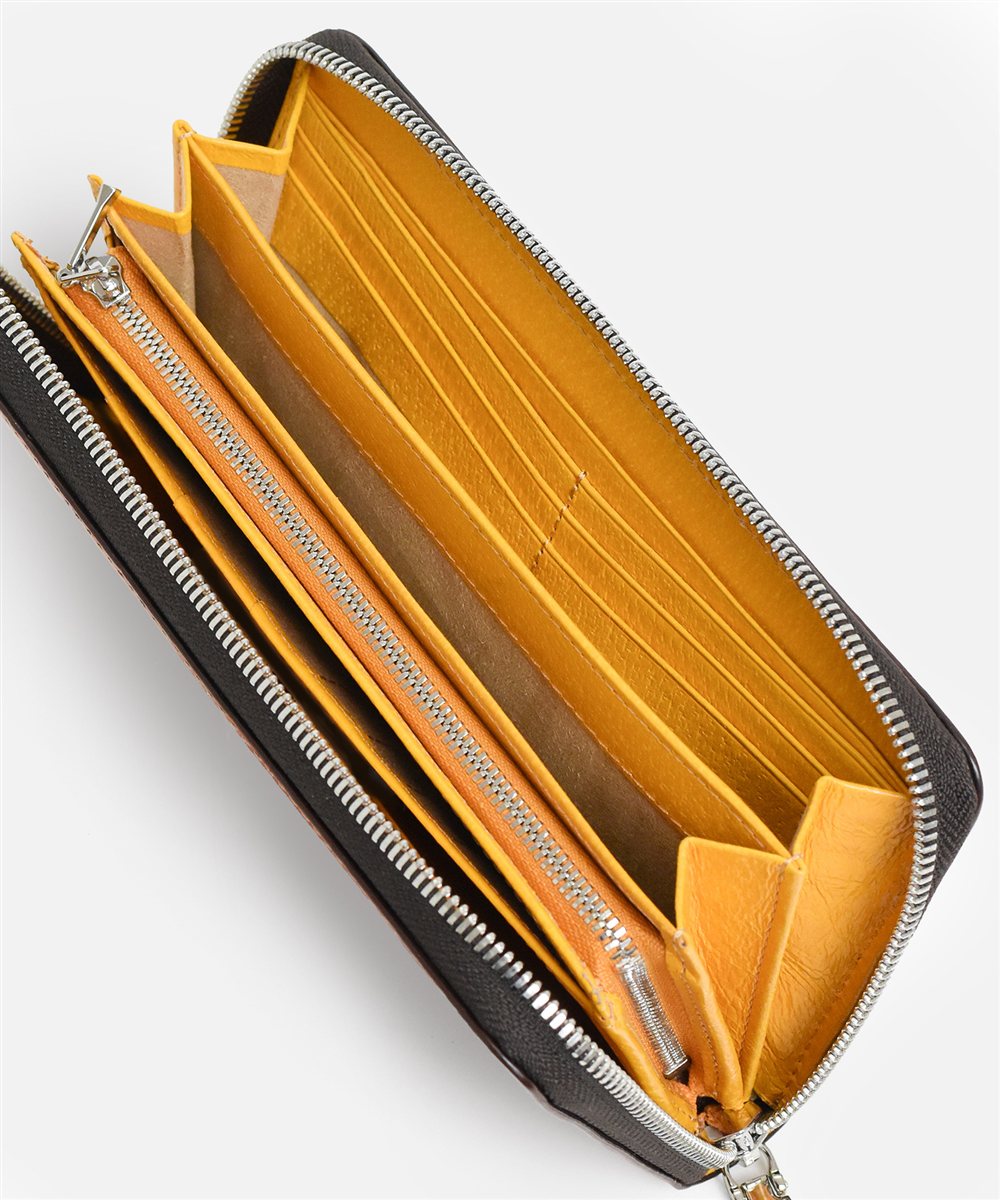 イズイット ジーナ ラウンドファスナー長財布 カード段20