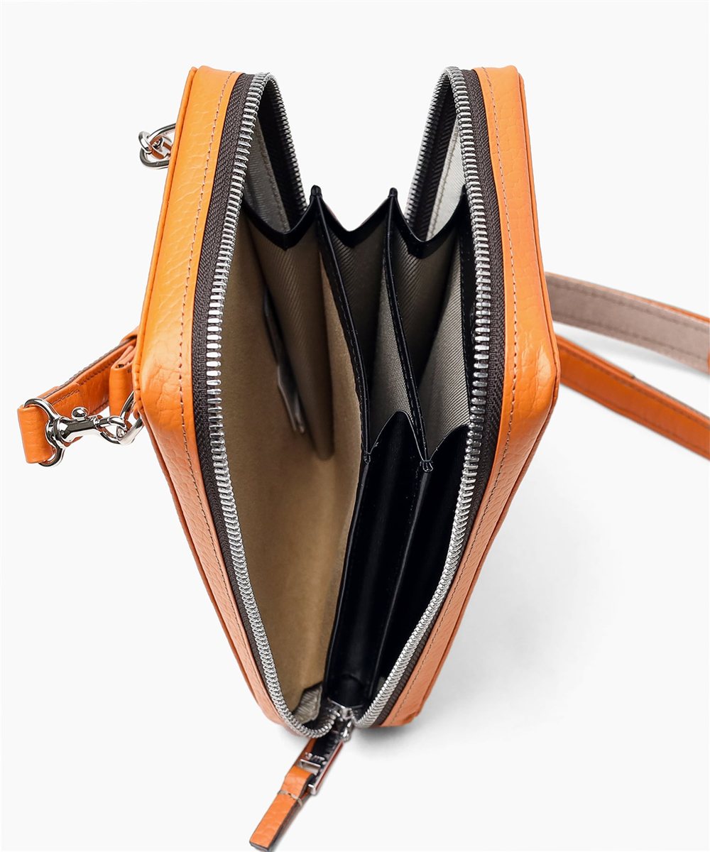 イズイット ノボ レザーミニショルダーバッグ  厚マチ