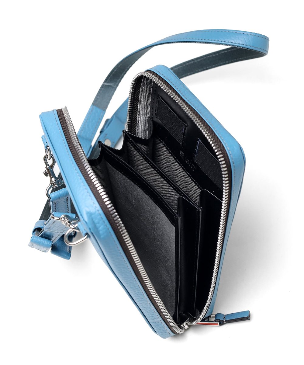 イズイット ノボ レザーミニショルダーバッグ  厚マチ