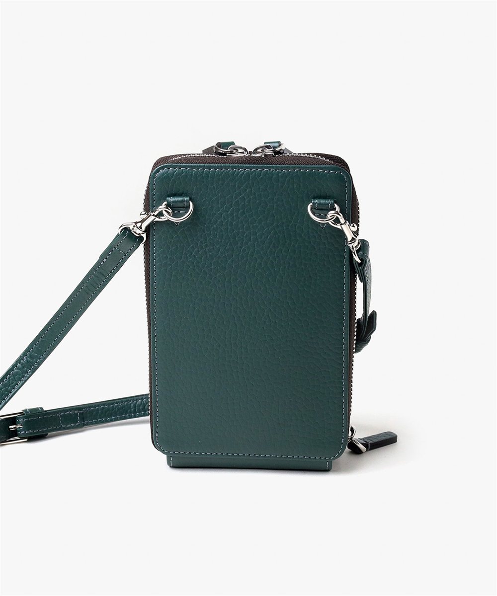 イズイット ボーノ レザースマホショルダーバッグ