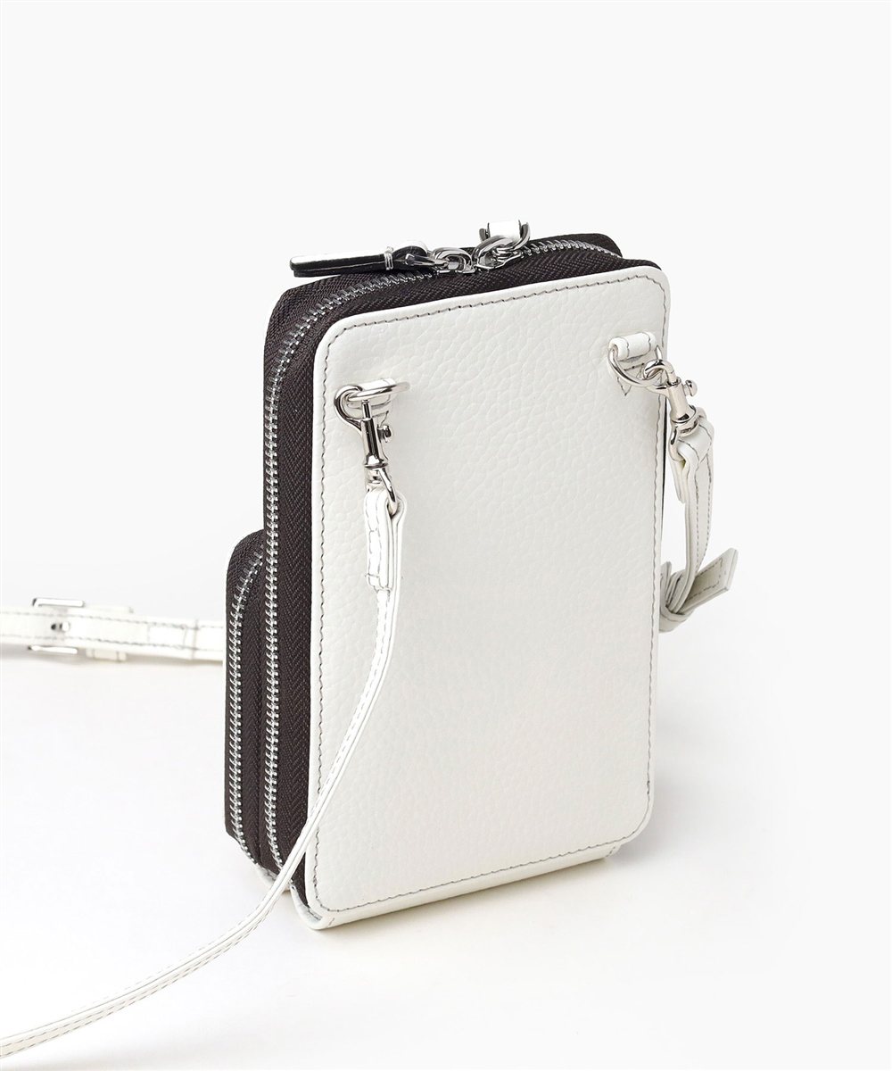 イズイット ボーノ レザースマホショルダーバッグ