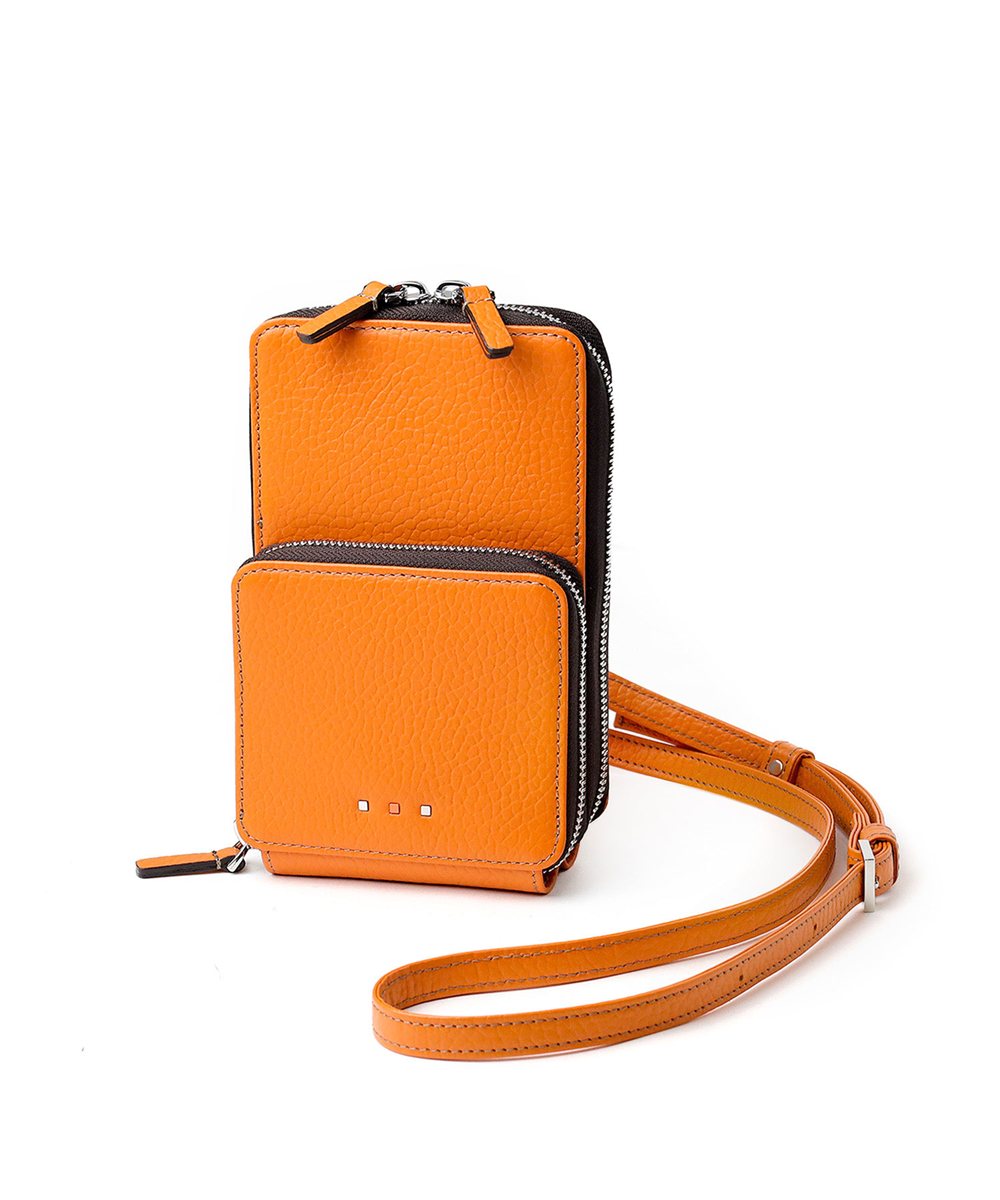 イズイット ボーノ レザースマホショルダーバッグ