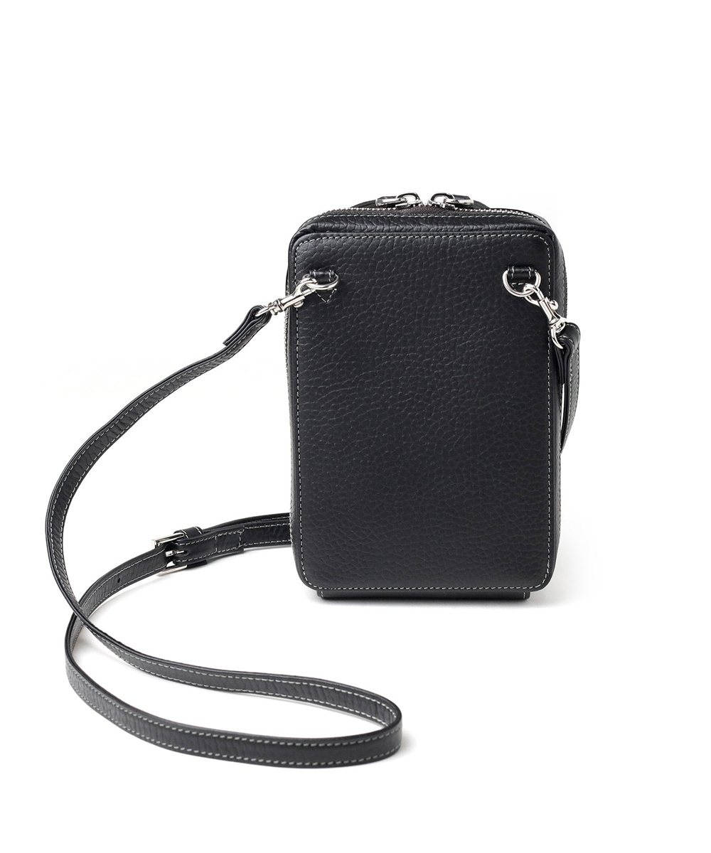 イズイット ボーノ レザースマホショルダーバッグ 厚マチ