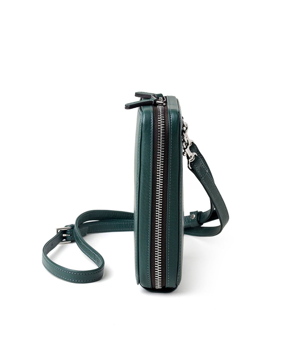 イズイット ボーノ レザースマホショルダーバッグ 厚マチ