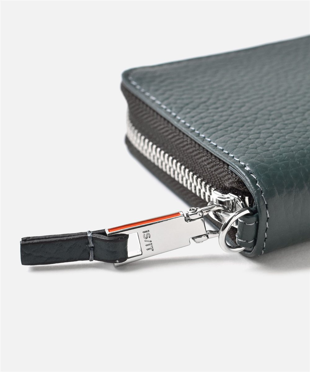 イズイット ノボ コンパクト二つ折り財布 ネックコード付属 カード段2