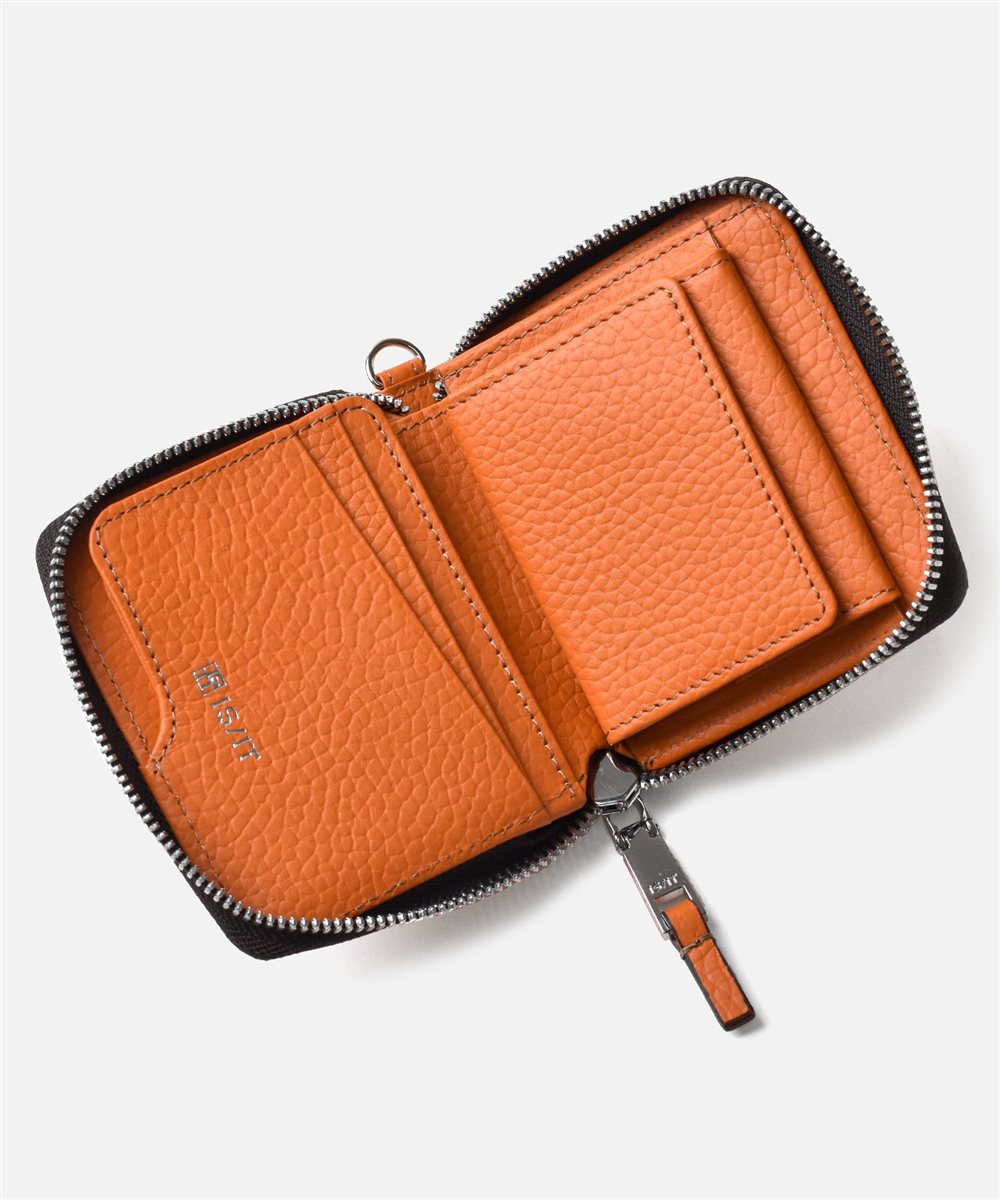 イズイット ノボ コンパクト二つ折り財布 ネックコード付属 カード段2