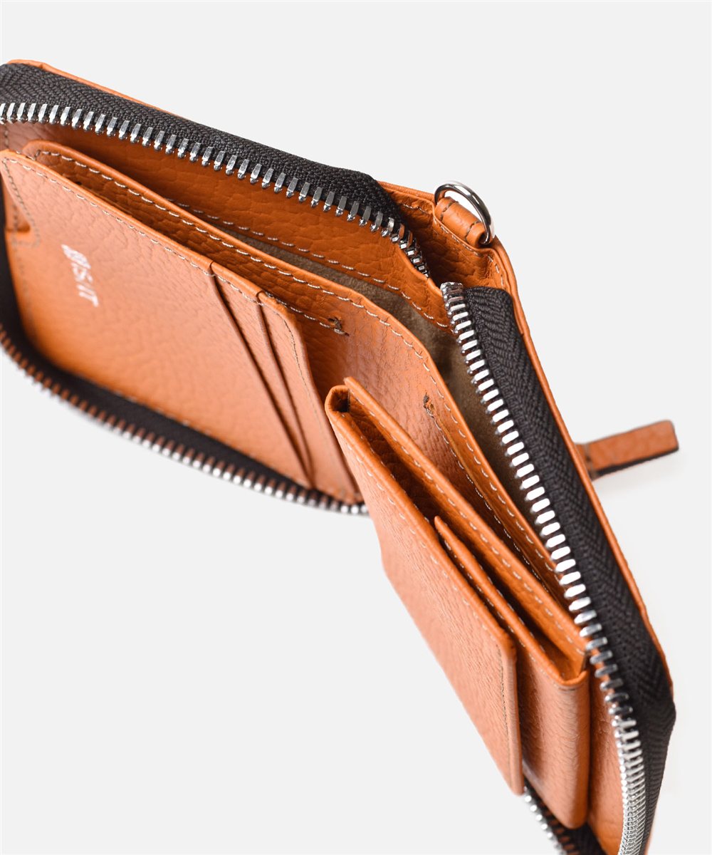 イズイット ノボ コンパクト二つ折り財布 ネックコード付属 カード段2