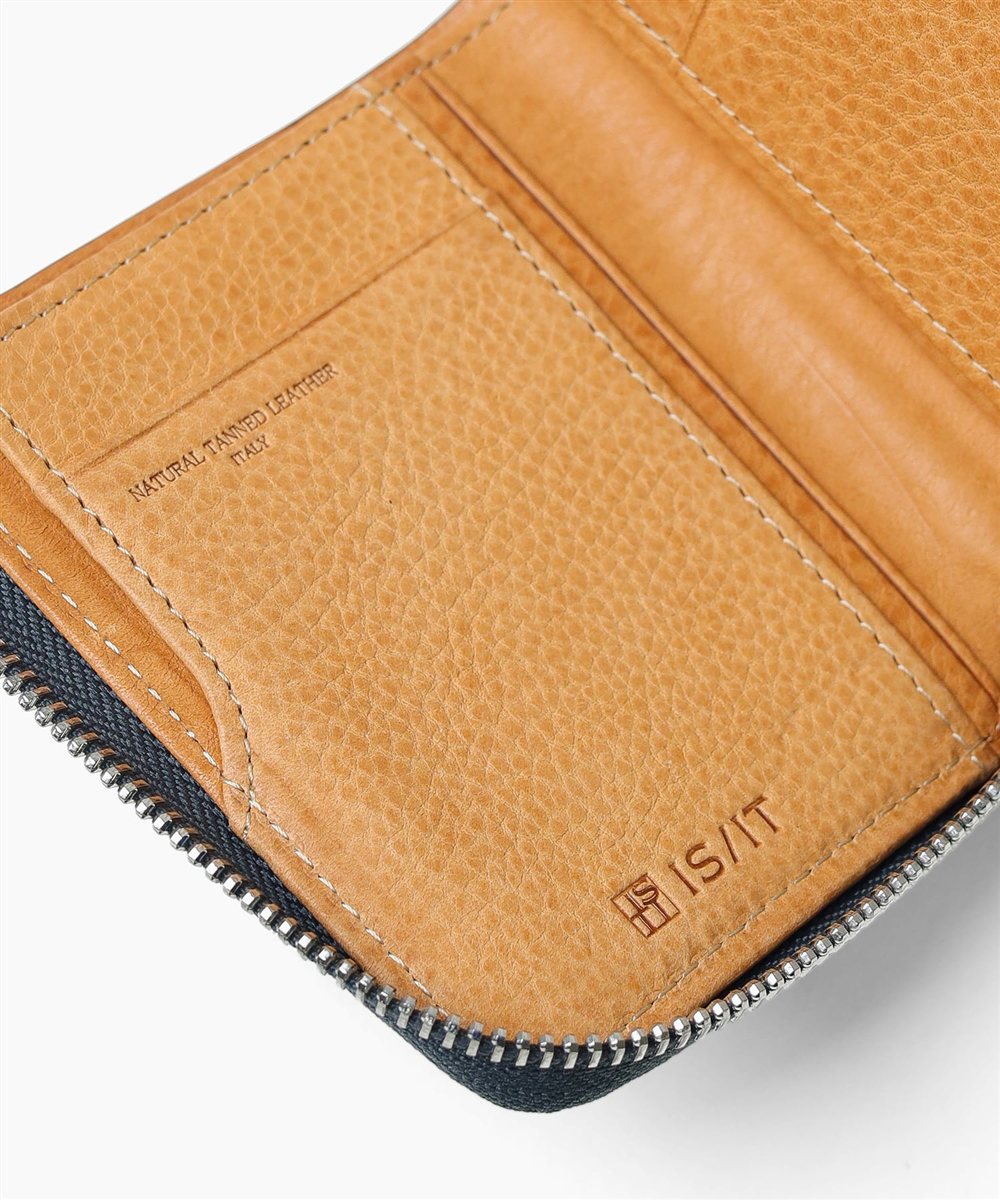 イズイット ヒッチ 二つ折り財布 L字ファスナー カード段4
