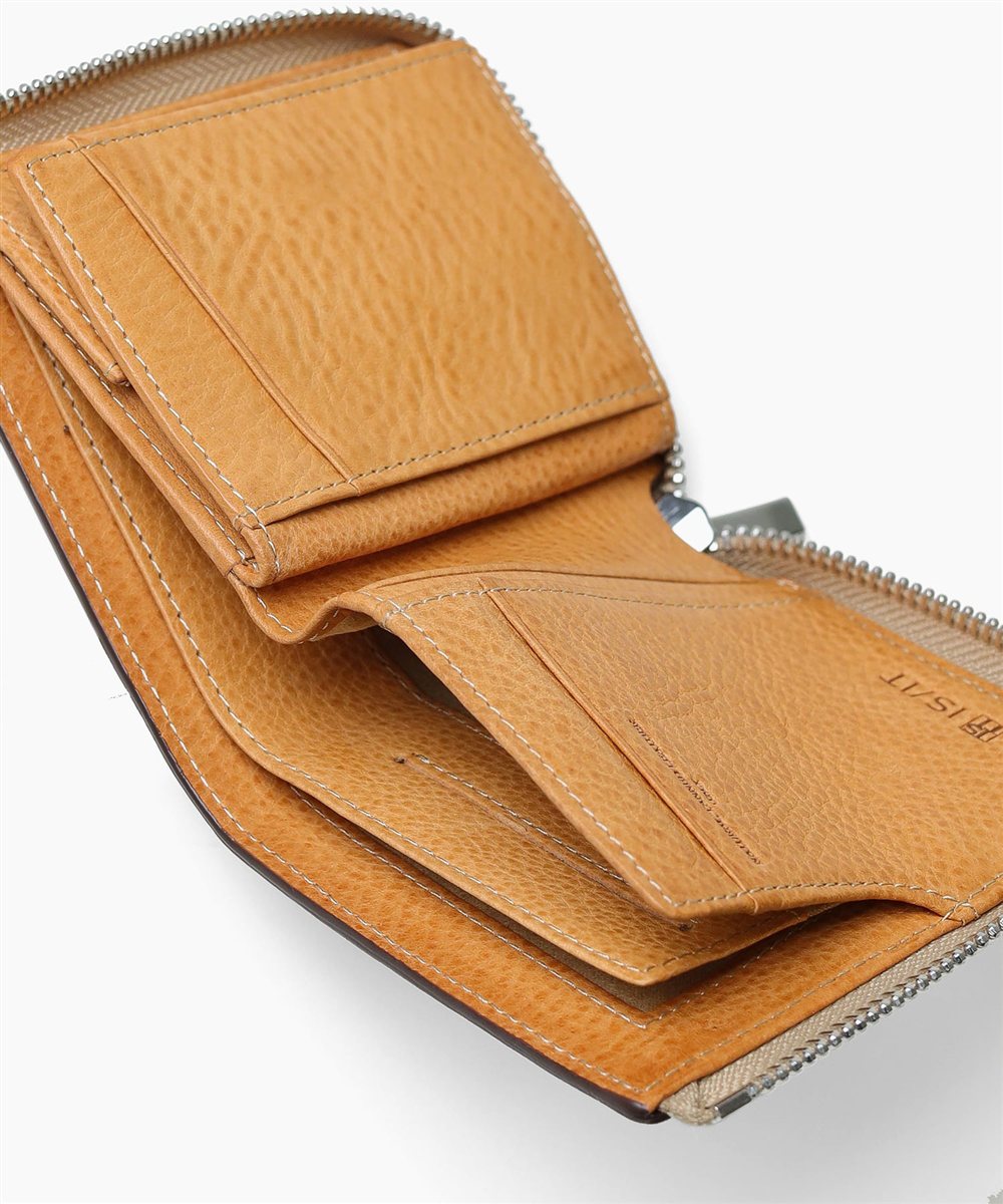 イズイット ヒッチ 二つ折り財布 L字ファスナー カード段4