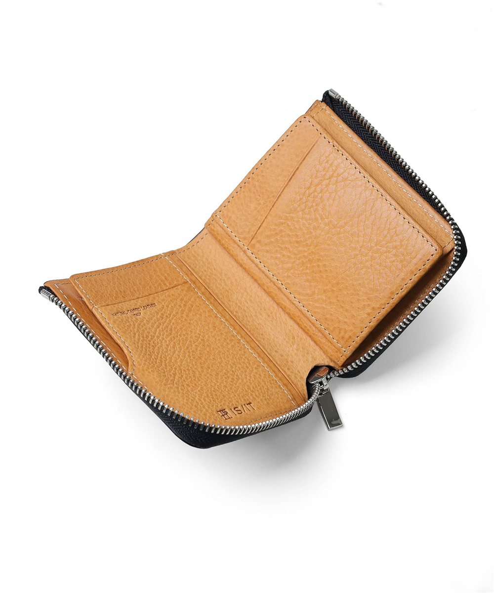 イズイット ヒッチ 二つ折り財布 L字ファスナー カード段4