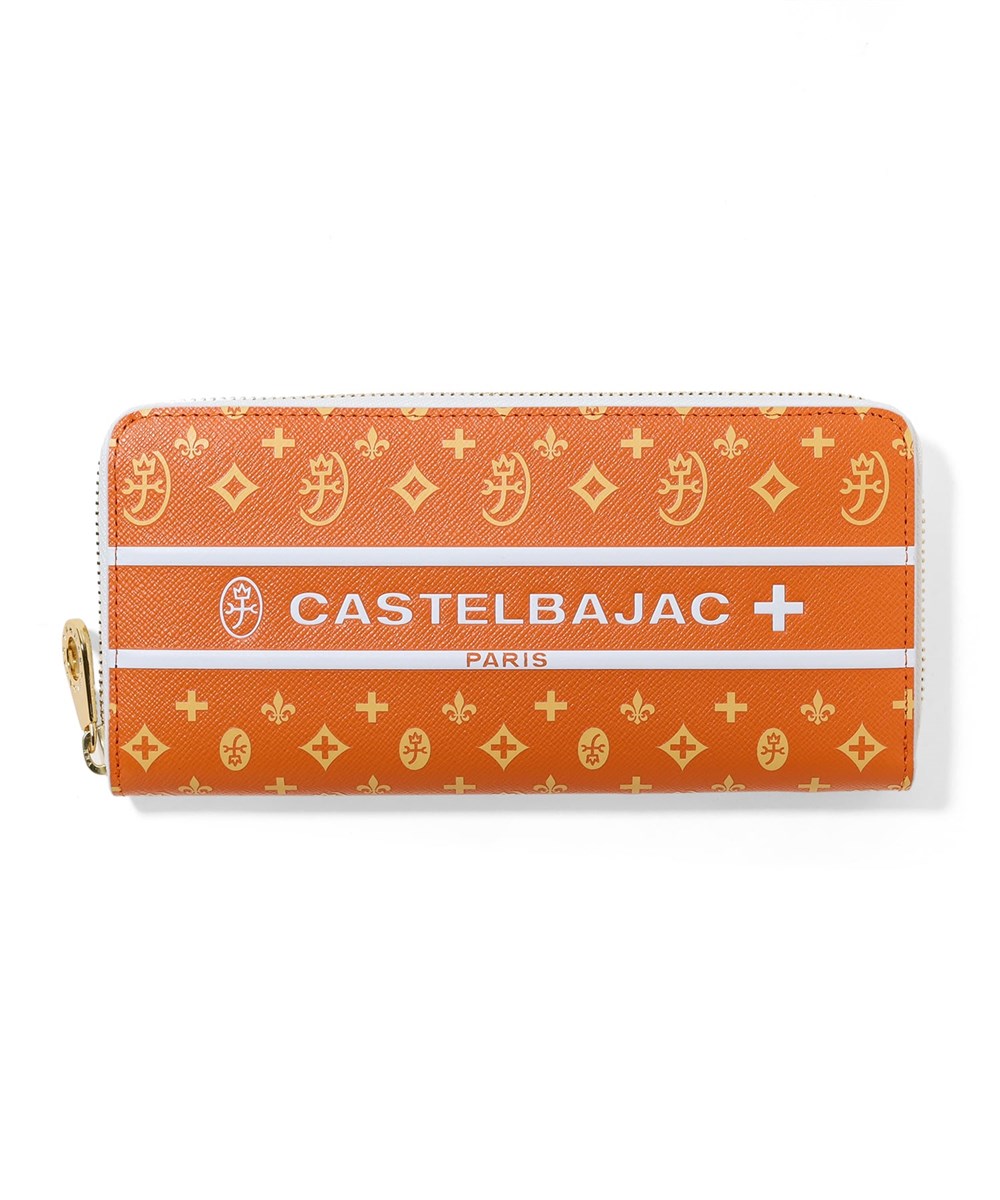 カステルバジャック ビジュー ラウンドファスナー 長財布 カード段12