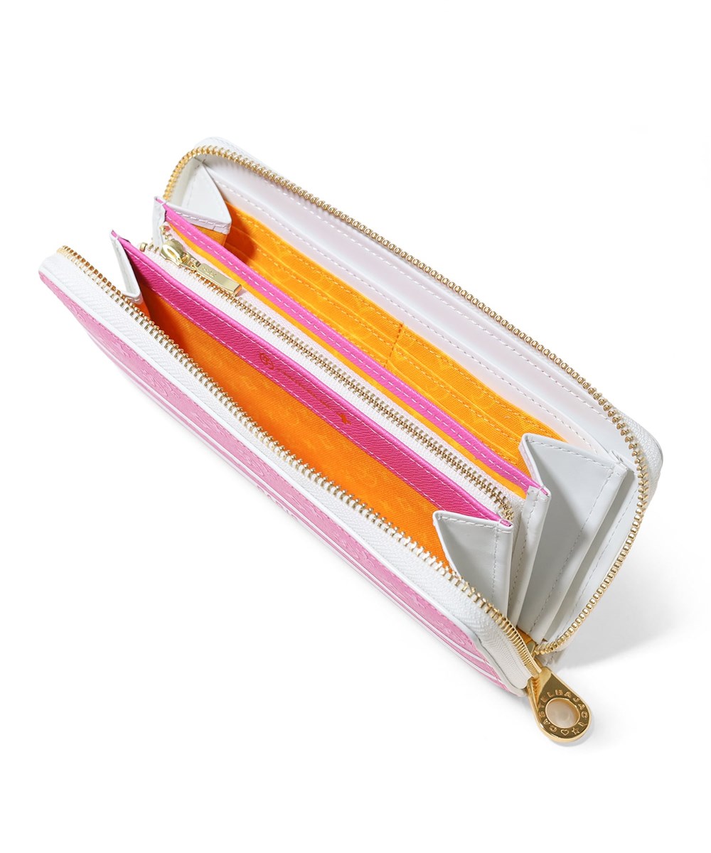 カステルバジャック ビジュー ラウンドファスナー 長財布 カード段12